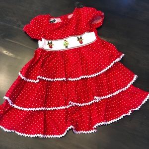 Mud Pie tiered Christmas dress